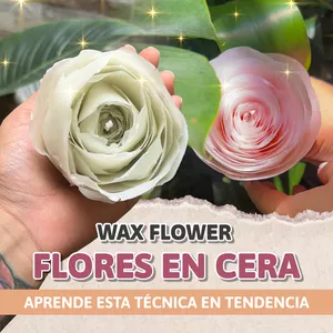 como hacer flores en cera y plantas en cera
